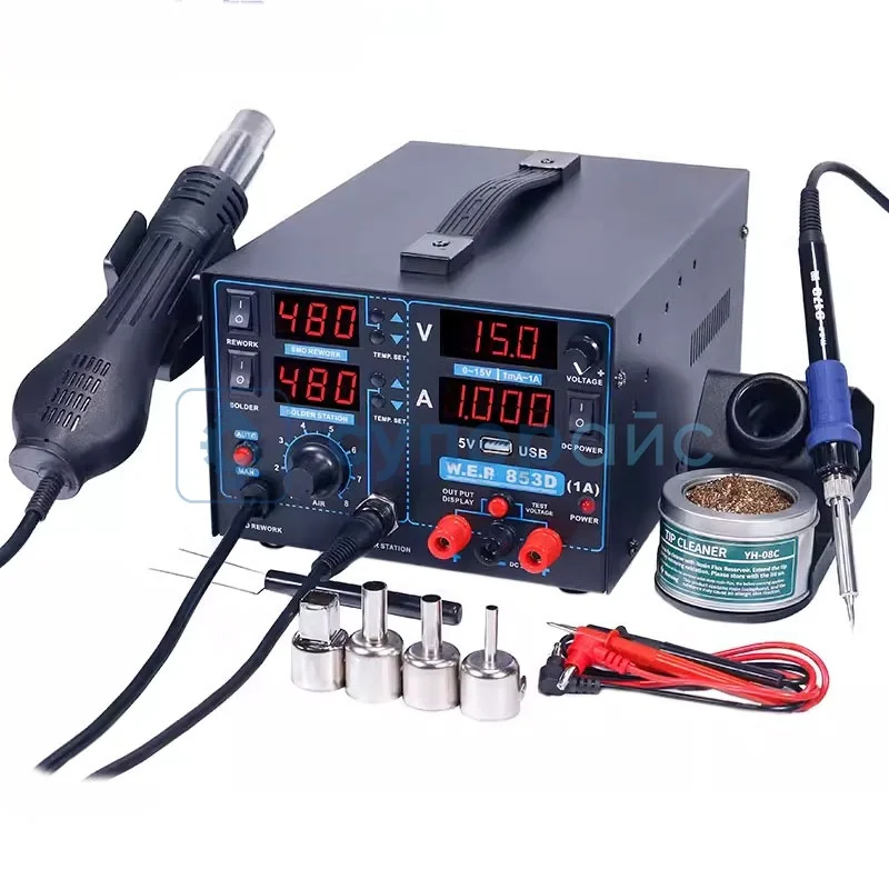 Паяльная станция WEP 853D USB 1A фото 1