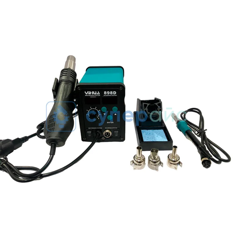 Термовоздушная паяльная станция YIHUA-898D (высокоточная) фото 3