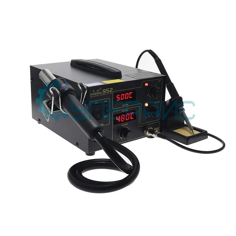 Цифровая термовоздушная паяльная станция GORDAK 952 фото 1