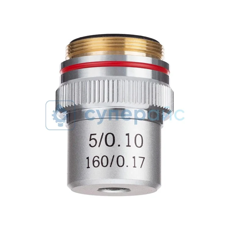 Объектив AmScope A5X для биологических микроскопов фото 1