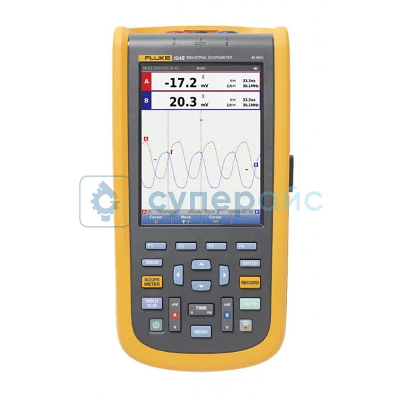 Аккумуляторный осциллограф FLUKE 124B/S с ПО FlukeView фото 1
