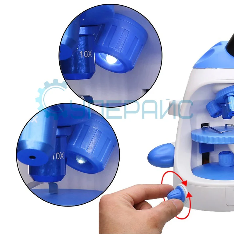 Биологический микроскоп Tikuo 2000х с адаптером для телефона фото 4