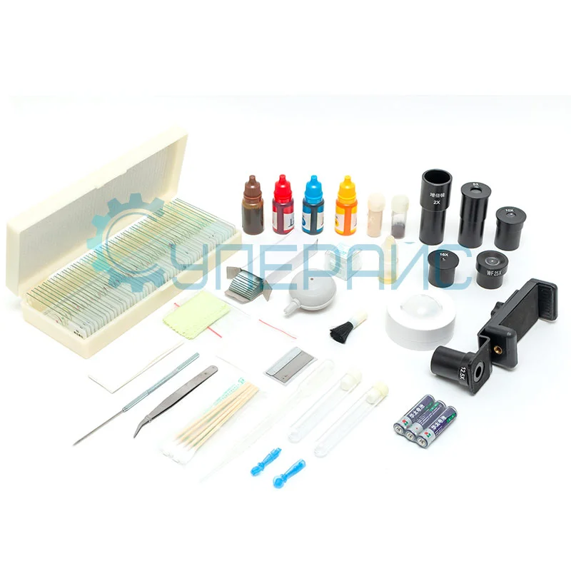 Школьный монокулярный микроскоп Supereyes MyLab M17 с расширенным набором для опытов и 50 микропрепаратами фото 23