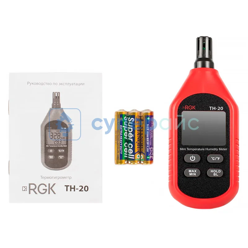 Компактный термогигрометр RGK TH-20 фото 2