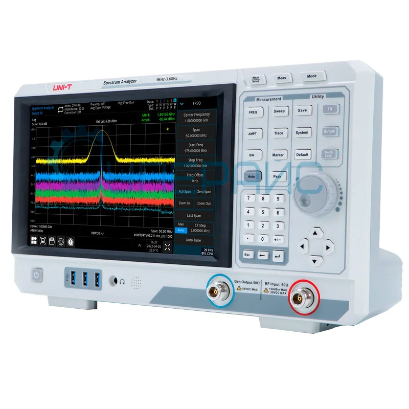 Спектроанализатор UNI-T UTS3084T со следящим генератором фото 1