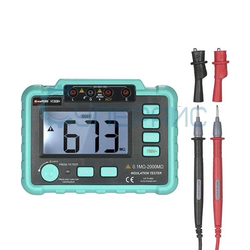 Цифровой измеритель сопротивления изоляции WinsPeak VC60B+ фото 9