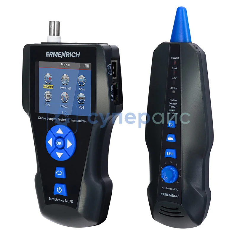 Измеритель длины кабеля Ermenrich NetGeeks NL80 фото 1