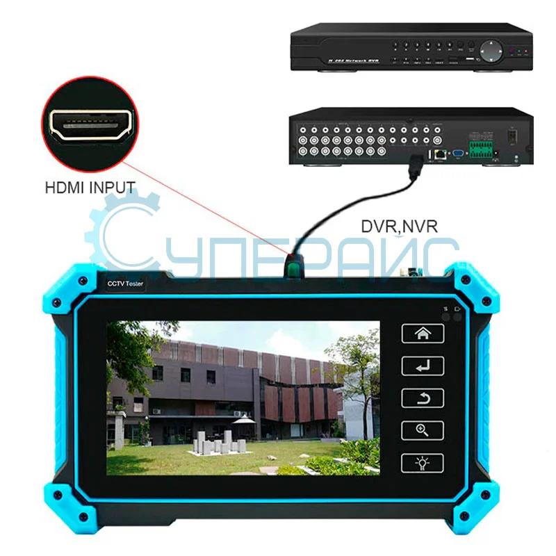 Многофункциональный тестер видеосистем Noyafa NF-IPC715 фото 7