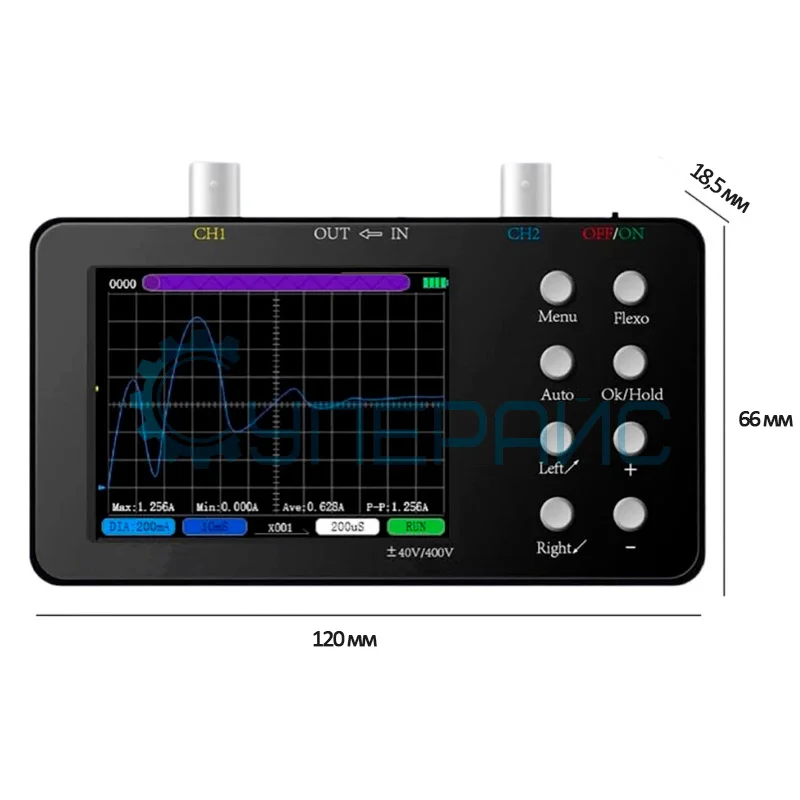 Портативный цифровой осциллограф ENGINEER SCO 2 10M фото 2