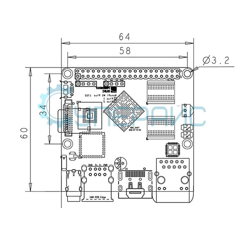 Мини-компьютер FriendlyElec NanoPi M1 Plus фото 5