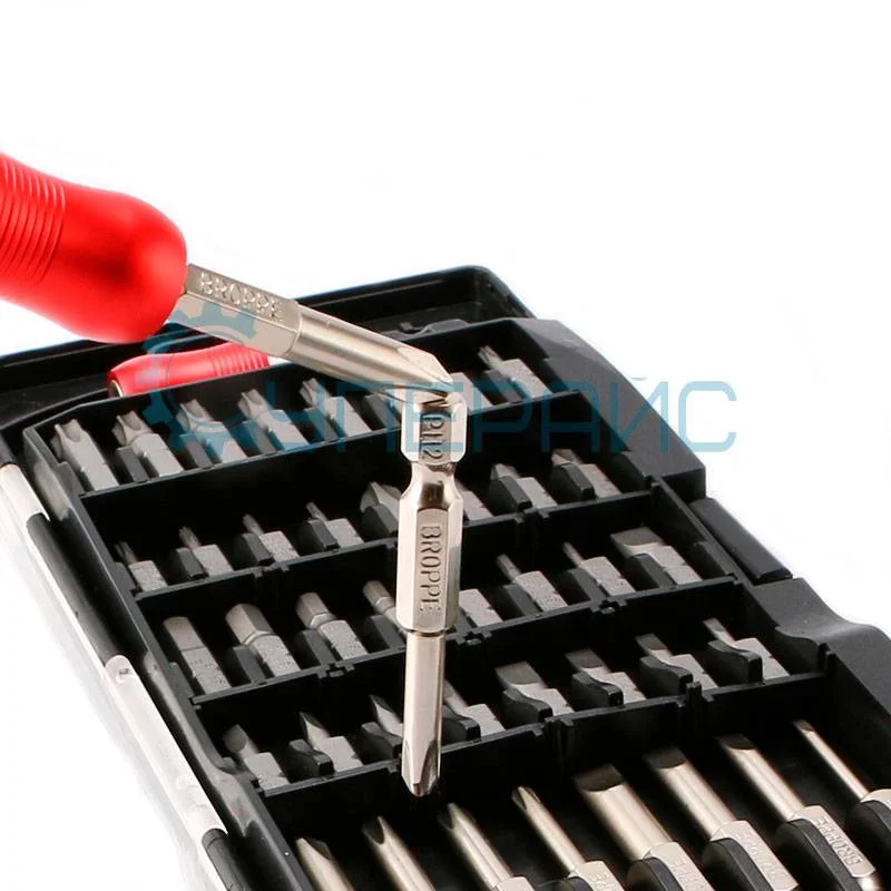 Набор бит для шуруповерта BROPPE в кейсе 51 шт фото 1