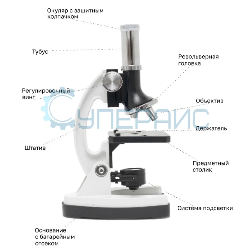 Детский микроскоп в кейсе Supereyes MyLab M10, 100x-1200x фото 9