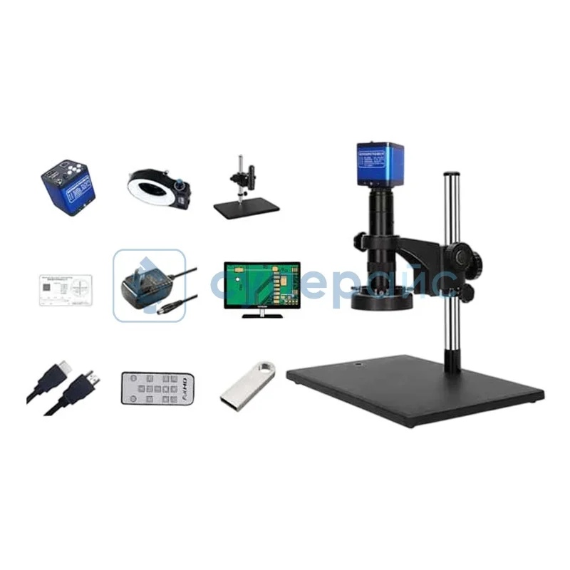 Цифровой микроскоп Wishtech H4800 с монитором фото 1