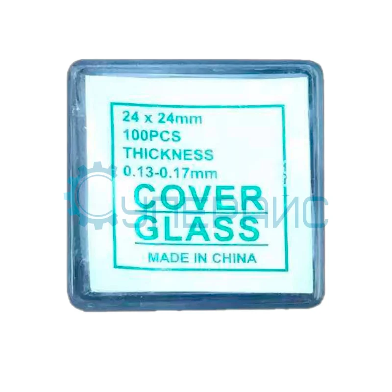 Покровные стекла 24x24 мм (100 шт) фото 1