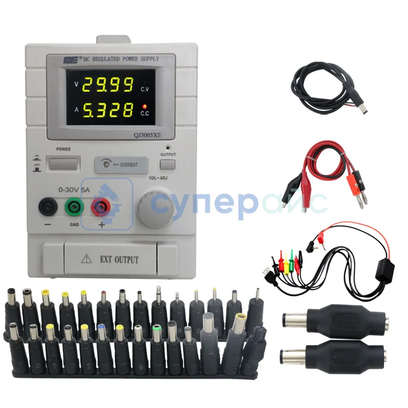 Блок питания QJE QJ3005XE с расширенной комплектацией фото 1