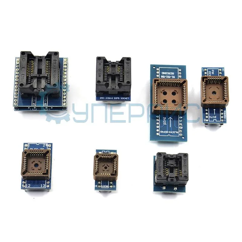 Набор адаптеров для программатора TL866II Plus с PLCC IC экстрактором фото 1