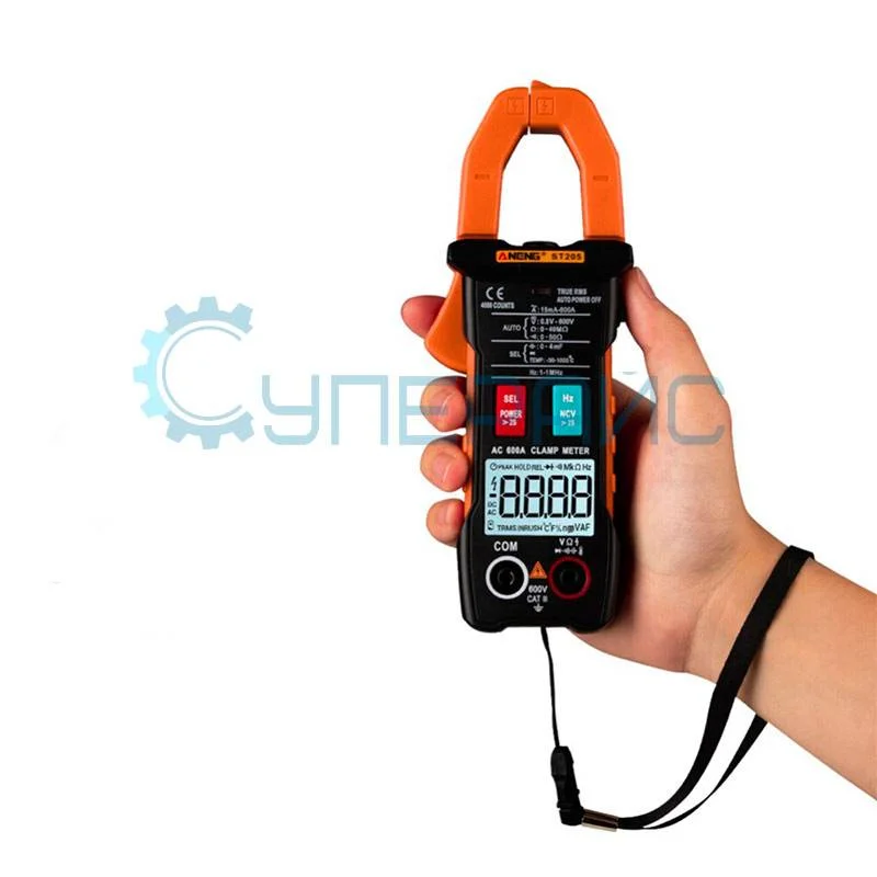 Токовые клещи переменного тока ANENG ST205 с функцией мультиметра фото 1