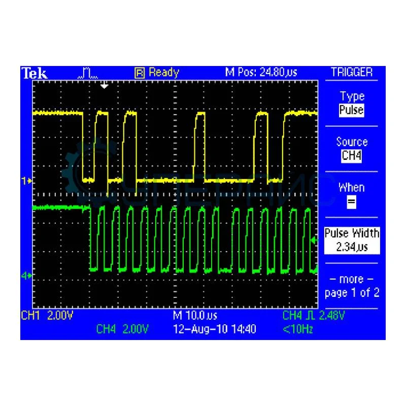Цифровой настольный осциллограф Tektronix TDS2014C фото 4