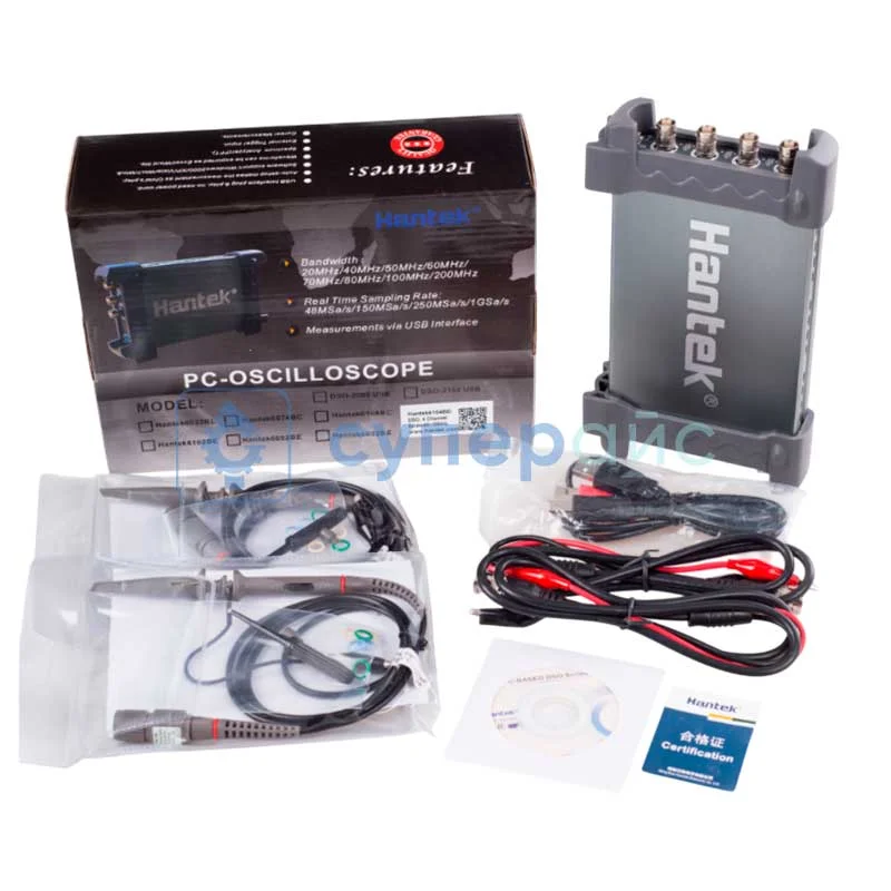 Четырехканальный USB осциллограф Hantek DSO-6254BD фото 4