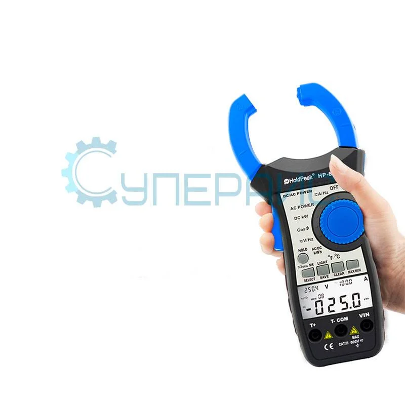 Токовые клещи-ваттметр AC/DC HoldPeak HP-870P фото 2