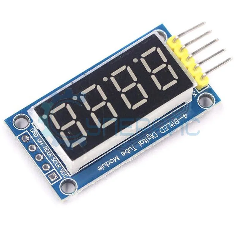 4-х разрядный 7-ми сегментный индикатор на сдвиговом регистре 74HC595 фото 1