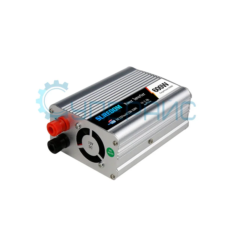 Автомобильный инвертор напряжения SUREDOM YSCZ-600W, 12В-220В, 600 Вт фото 2