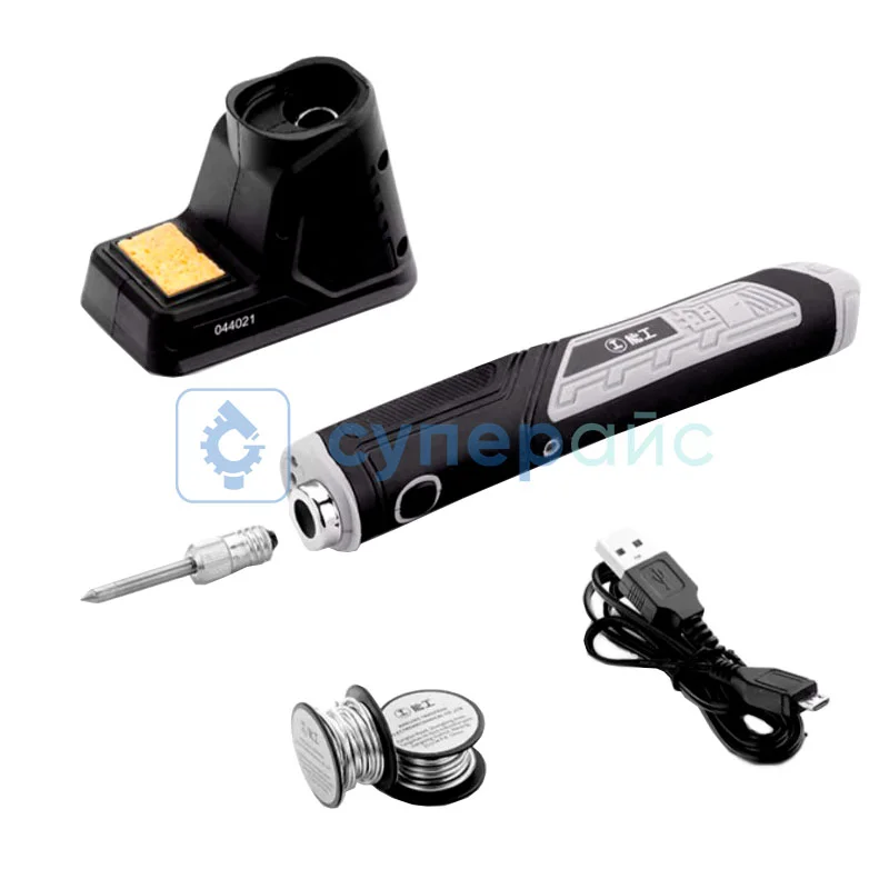 Паяльник GREENER 8 Вт с подставкой фото 1