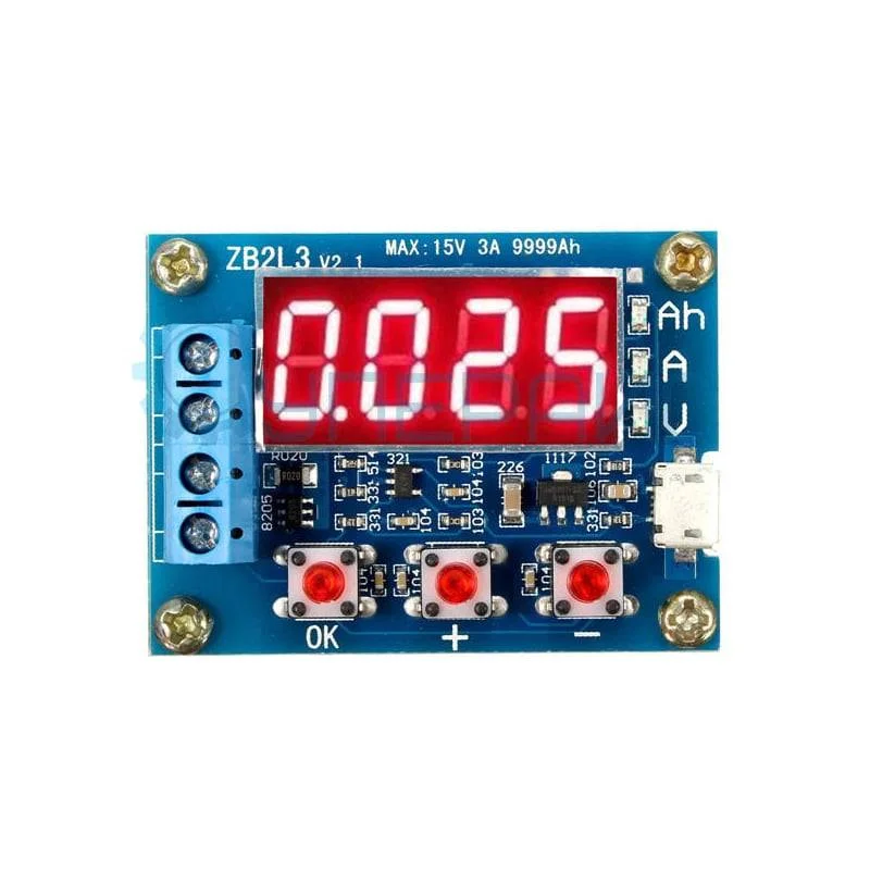 Измеритель емкости аккумуляторов ZB2L3 с резисторами 7,5 Ом, 5 Вт фото 1