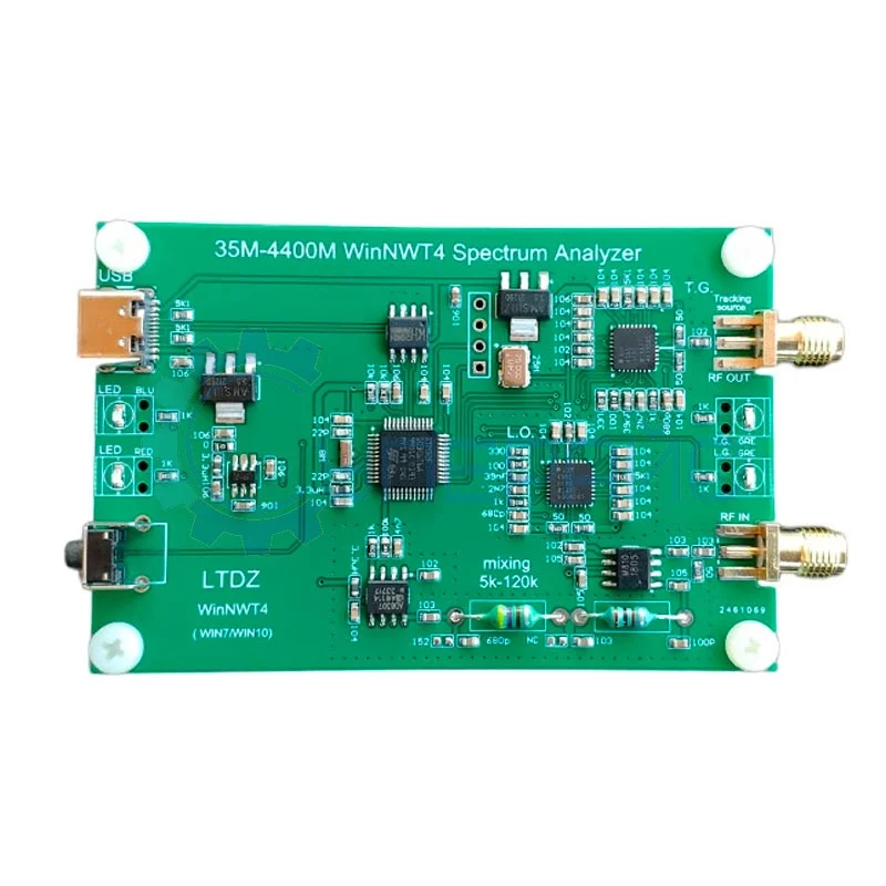 Одноплатный анализатор спектра LTDZ WinNWT4 35-4400 МГц со следящим генератором фото 1