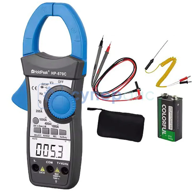 Токоизмерительные клещи HoldPeak HP-870C фото 1