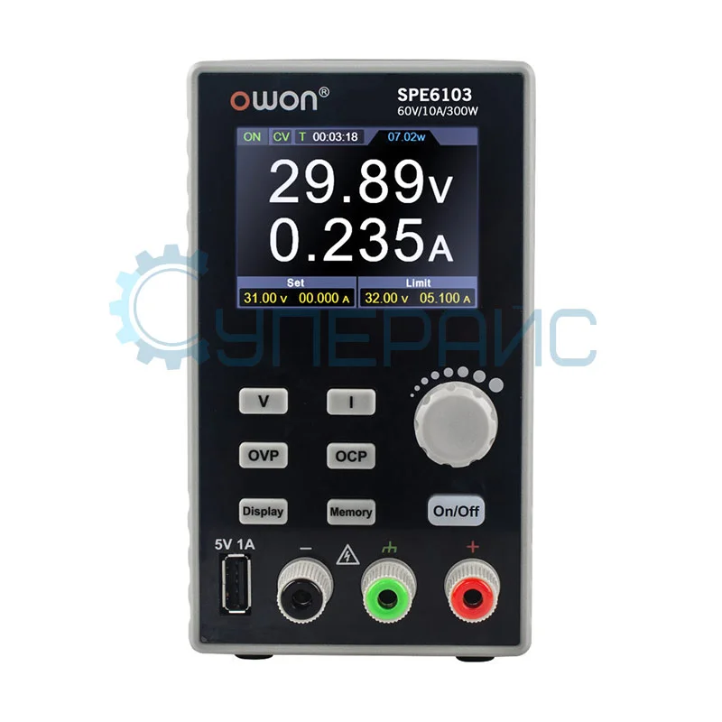 Программируемый блок питания OWON SPE6103 (60В, 10А) фото 2