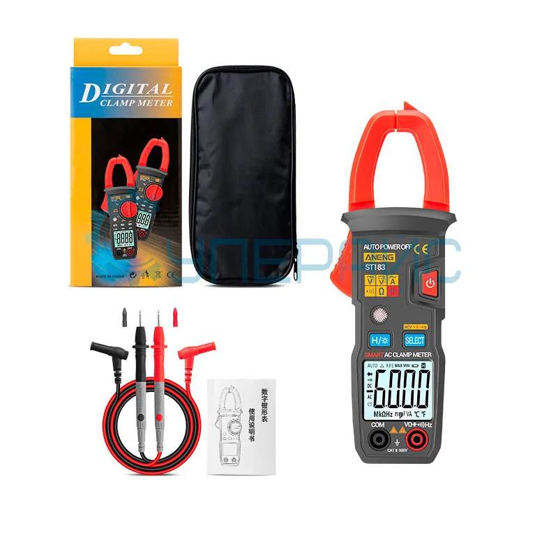 Клещи токовые цифровые ANENG ST183 фото 1