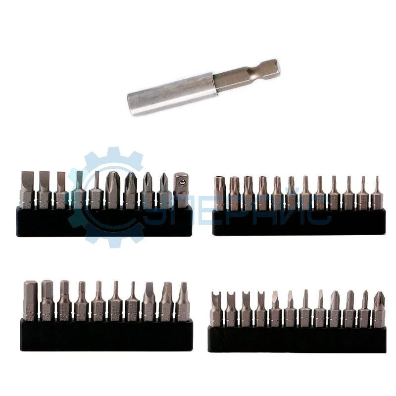 Набор бит BROPPE с адаптером 44 шт фото 1