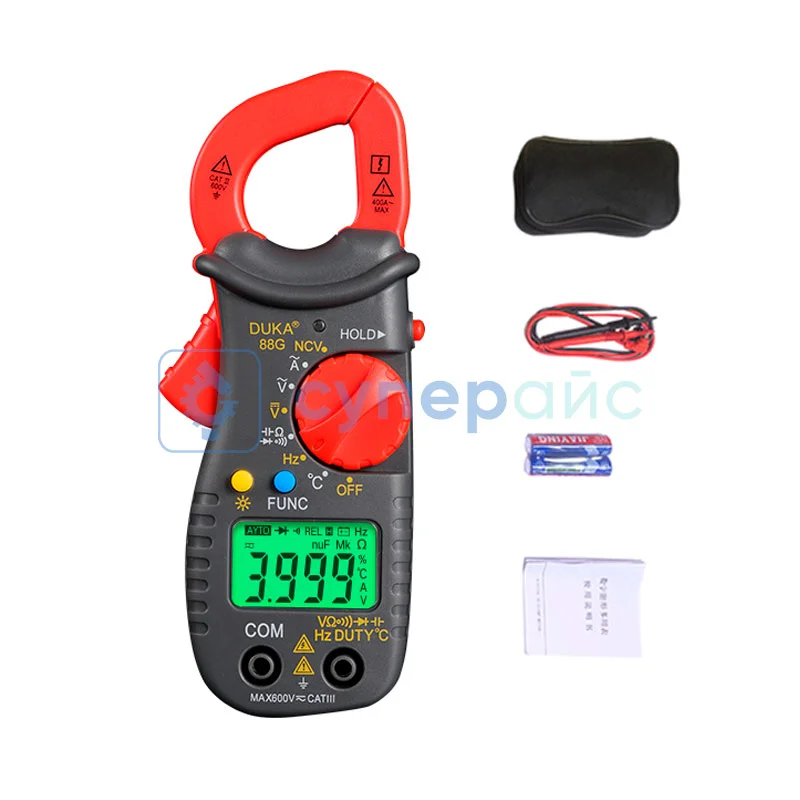Токовые клещи-мультиметр DUKA DKB-88G фото 1