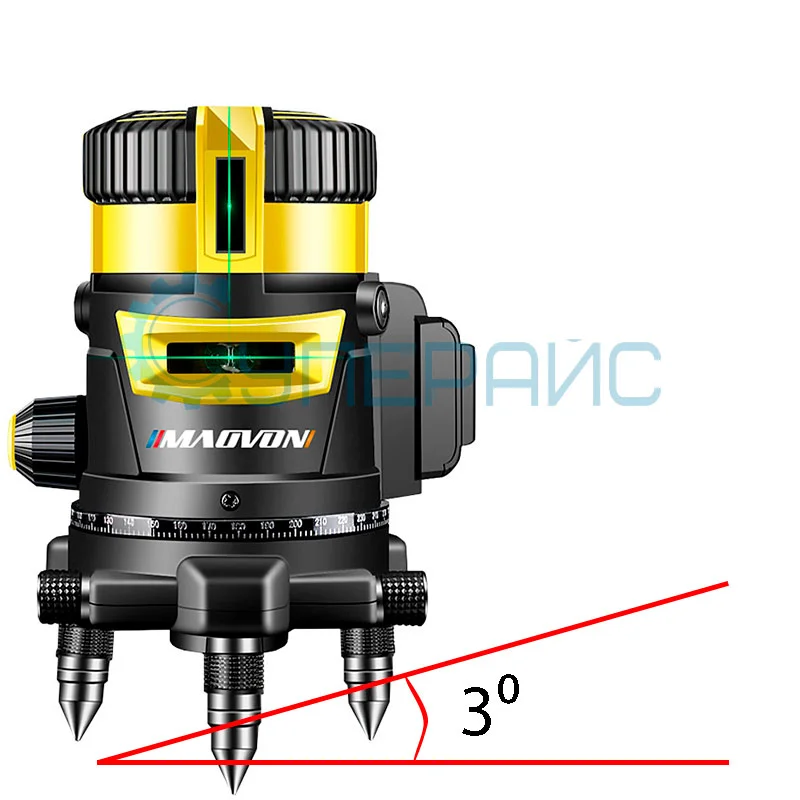 Построитель плоскостей MAOVON M235 (синий лазер) со штативом фото 4