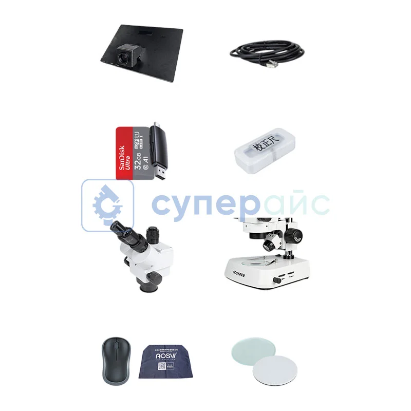Тринокулярный настольный микроскоп AOSVI T6-D103 фото 1