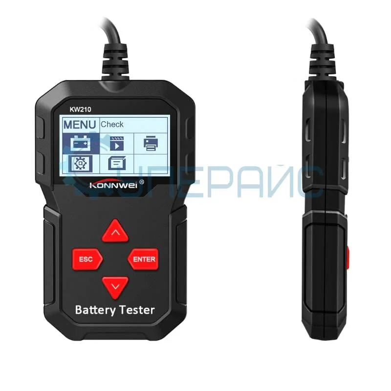 Тестер аккумуляторных батарей автомобилей Konnwei KW210 фото 3