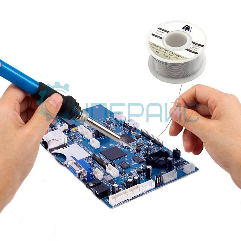 Припой GUNAISI Sn63/Pb37 с флюсом (0.8 мм, 50 г) фото 2