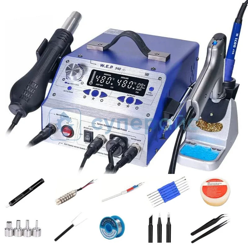 Универсальная паяльная станция WEP 948 II с аксессуарами фото 1