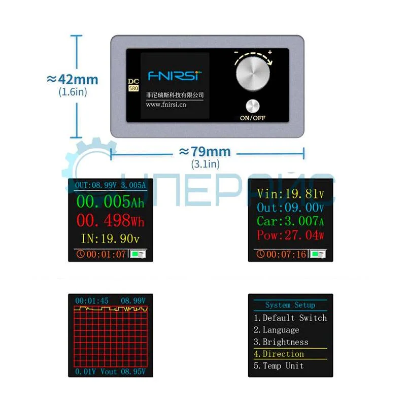 Регулируемый источник питания FNIRSI DC-580 фото 4