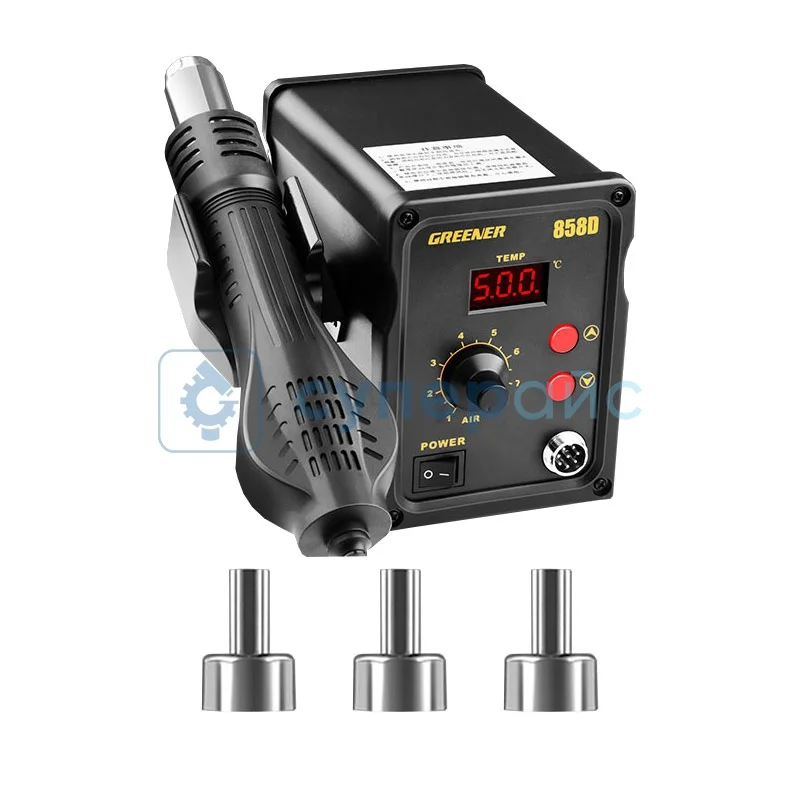 Термовоздушная паяльная станция GREENER 858D фото 1