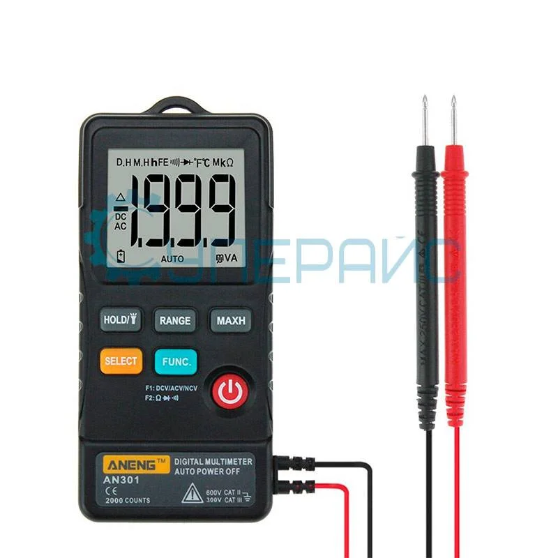 Компактный цифровой мультиметр ANENG AN301 фото 1