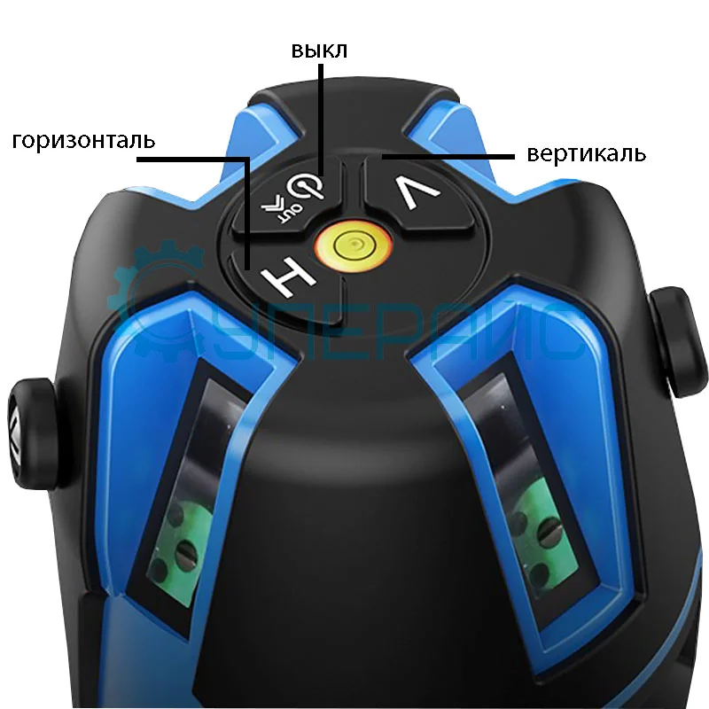 Нивелир с синим лазером MBOOS MBS0809 (3 луча) со штативом фото 4