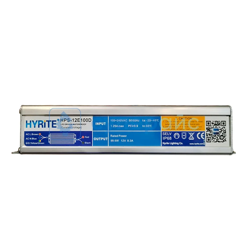 Уличный блок питания HYRITE HPS-12E100D (12 В, 8.33 А, 100 Вт) фото 1
