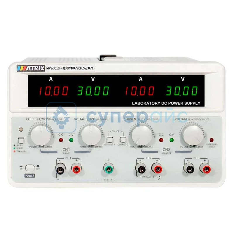 Трансформаторный источник питания MATRIX MPS-3010H-3 (30В, 10А) фото 1