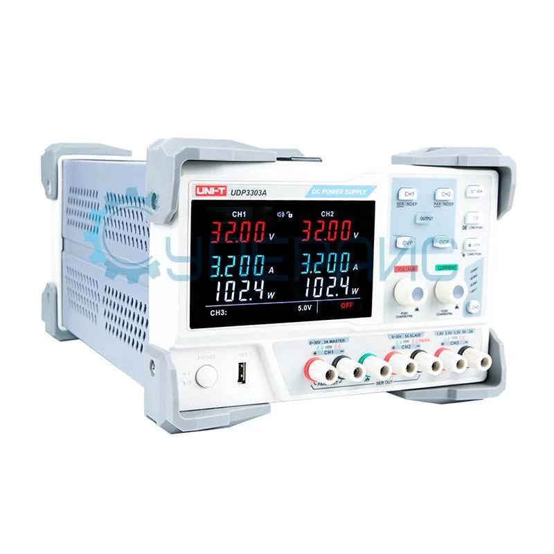 Трехканальный линейный блок питания UNI-T UDP3303A (30В, 3А) фото 2