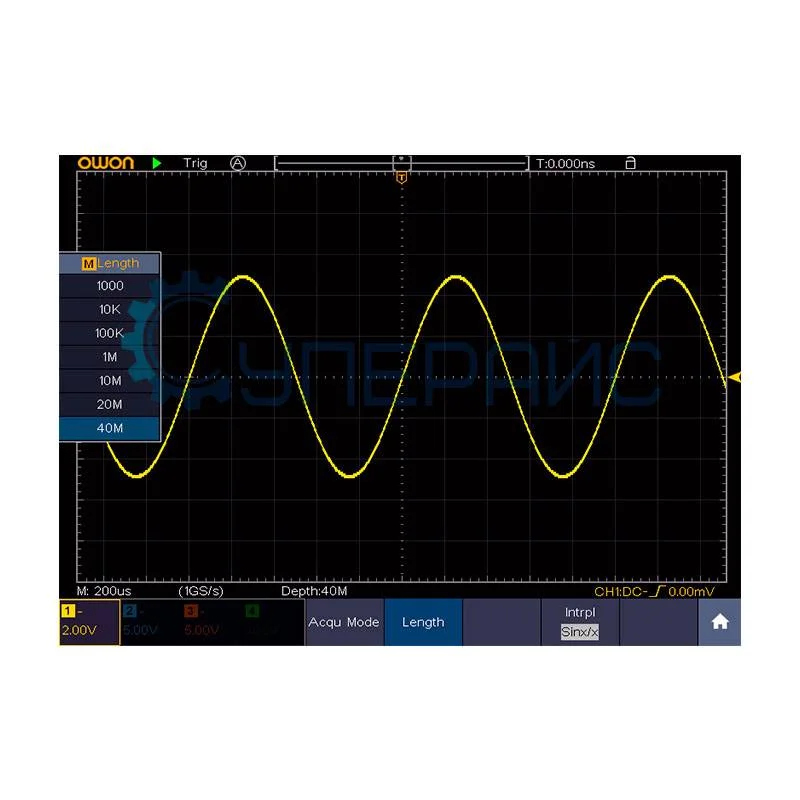Осциллограф OWON XDS3202E с VGA выходом (2 канала, 200 МГц) фото 6