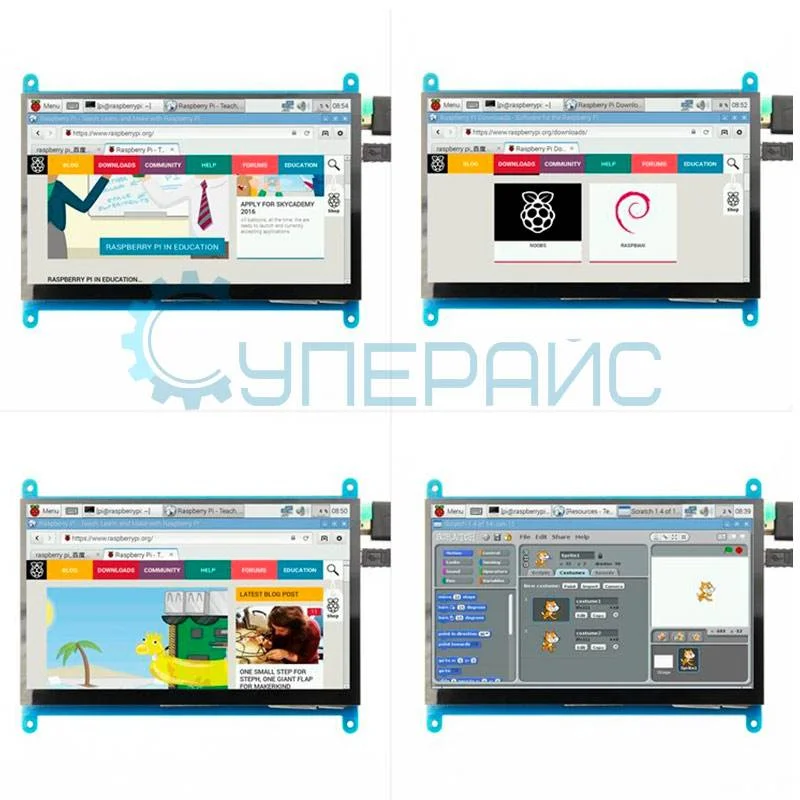 Сенсорный HDMI-дисплей 7 дюймов для Raspberry Pi MPI7002 фото 5