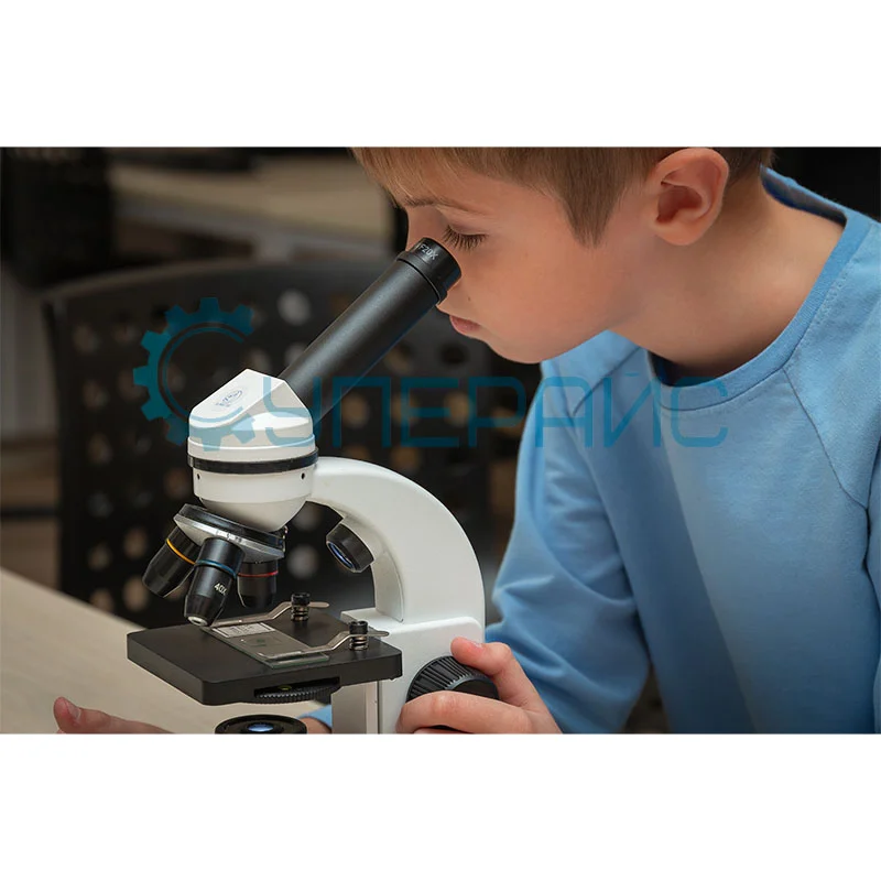 Учебный микроскоп Supereyes MyLab M12 с адаптером для смартфона и набором для опытов фото 3