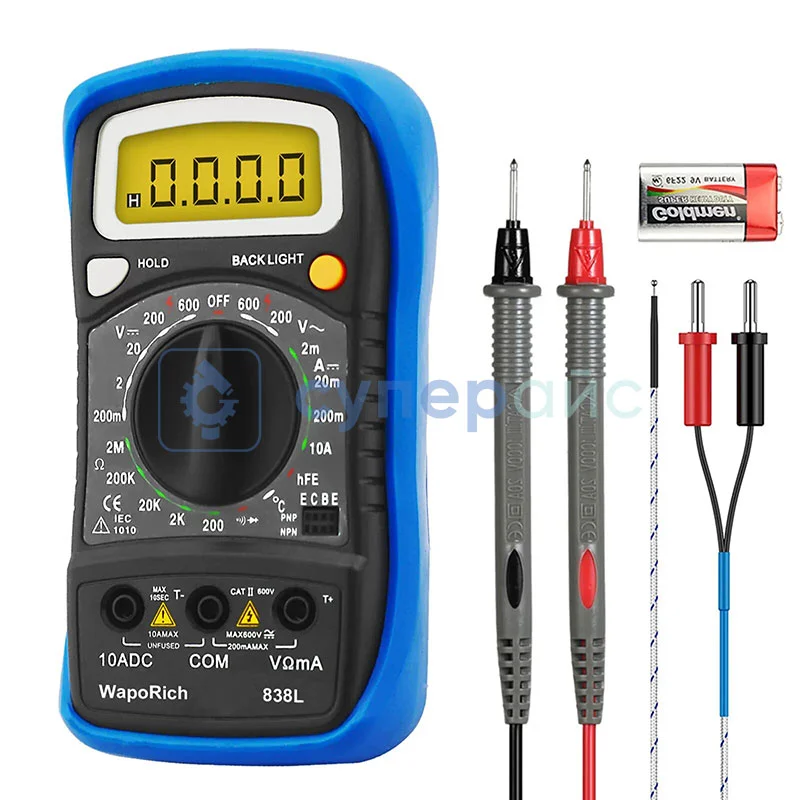 Мультиметр HoldPeak HP-838L фото 2